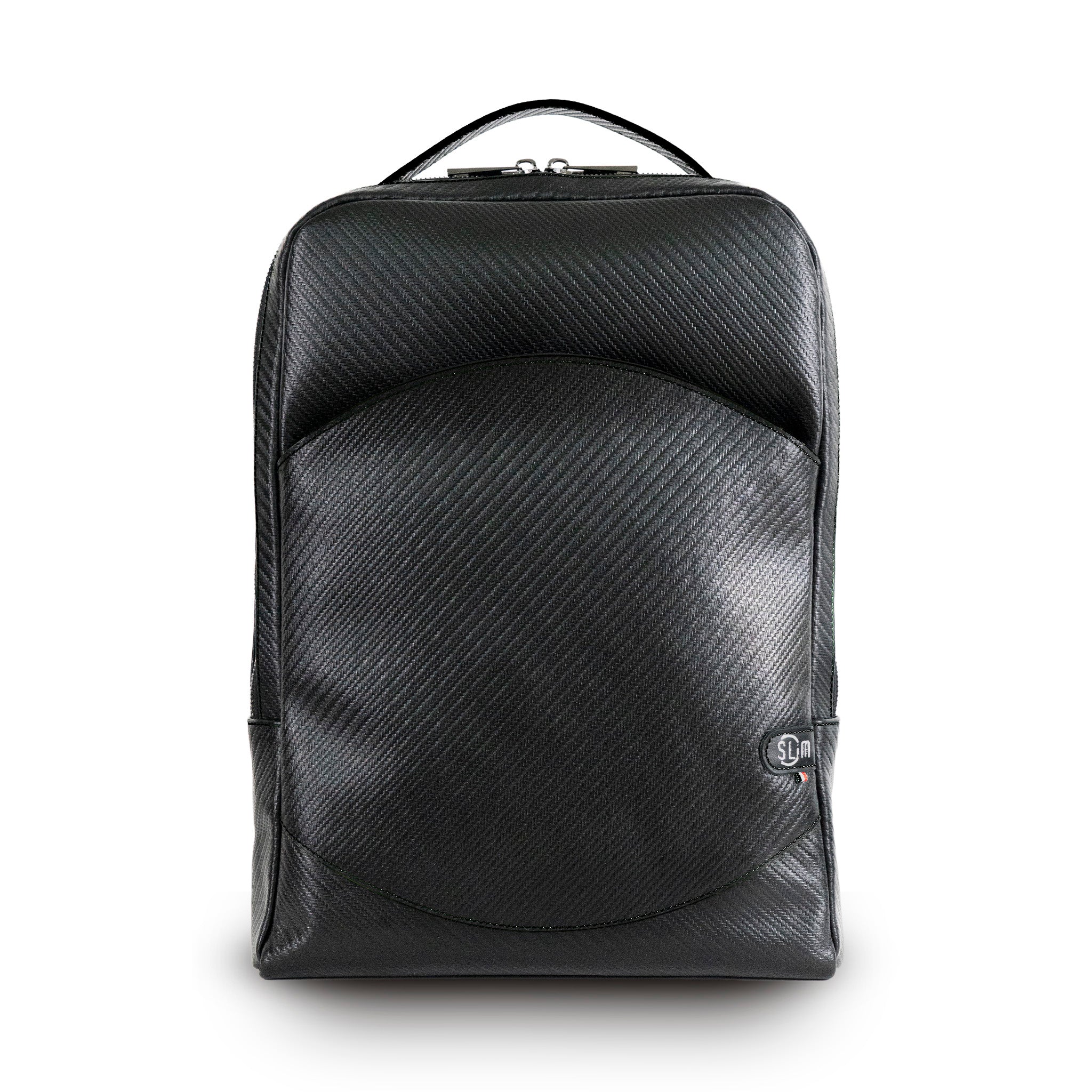 SLim Zaino Medio Carbon zaino nero pelle 8,5 L 14 pollici