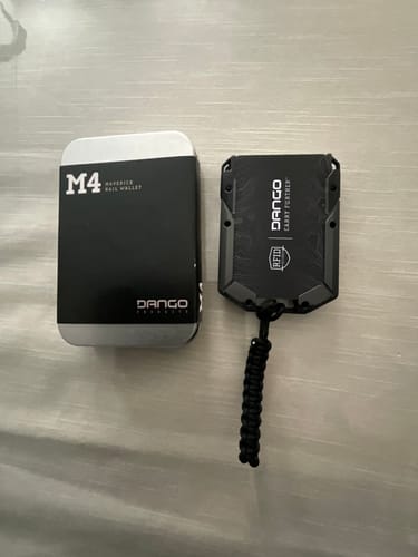 Dango M4 Maverick Rail portafoglio alluminio pelle DTEX Jet Black