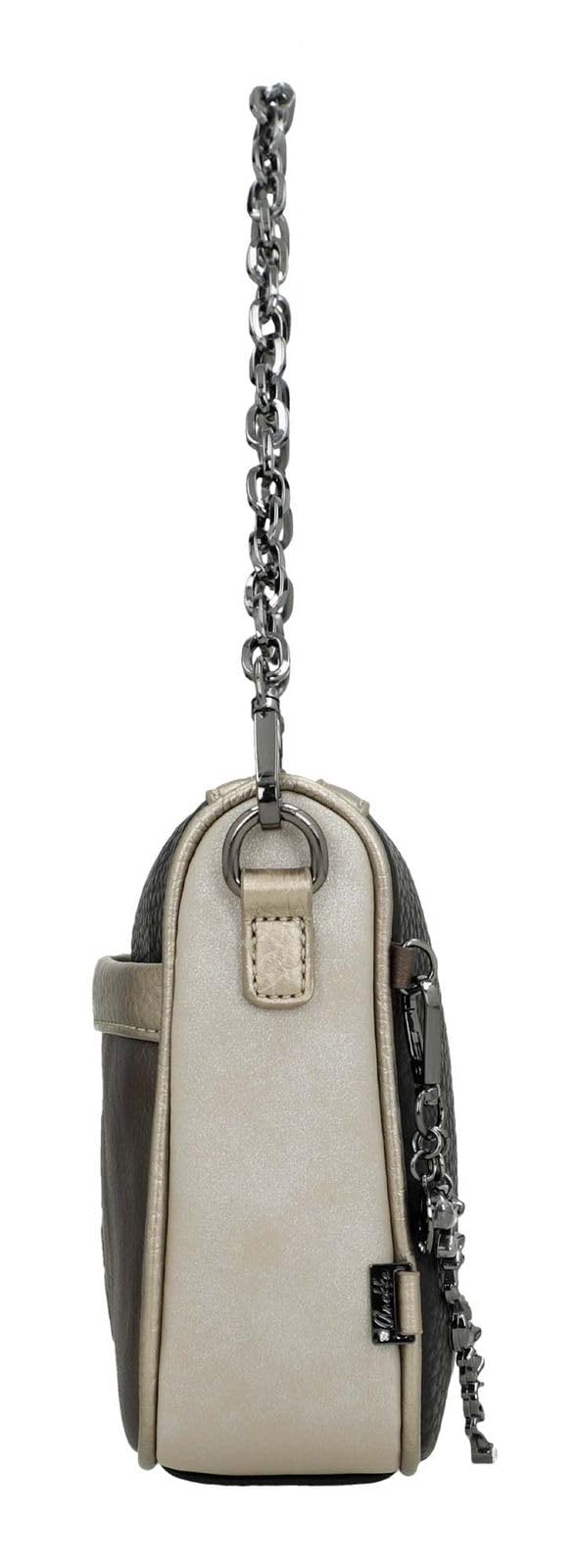 Anekke Essentials Borsa a Tracolla Nera con Stampa