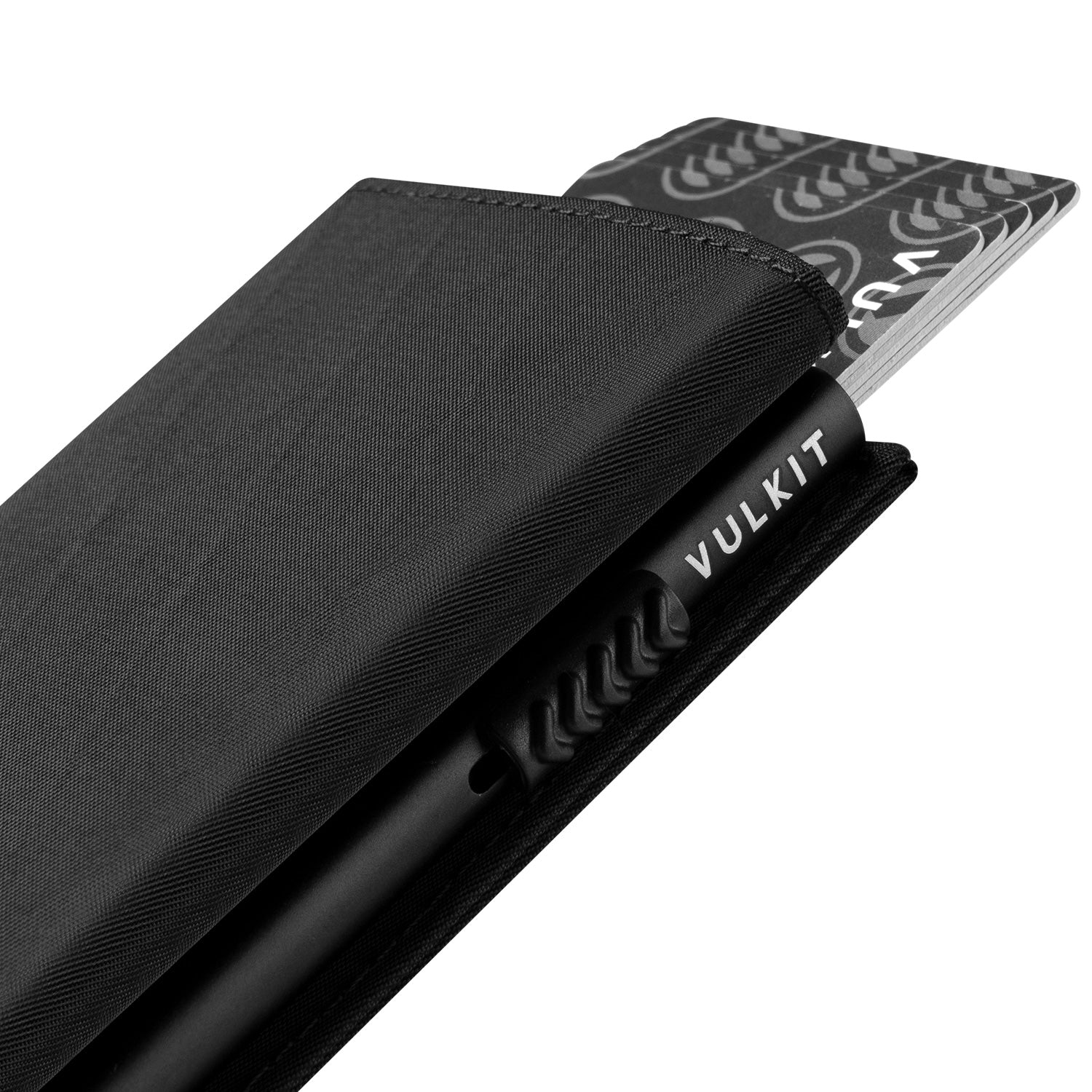 VULKIT Pop Up Wallet VC302F Portafoglio Nero Impermeabile