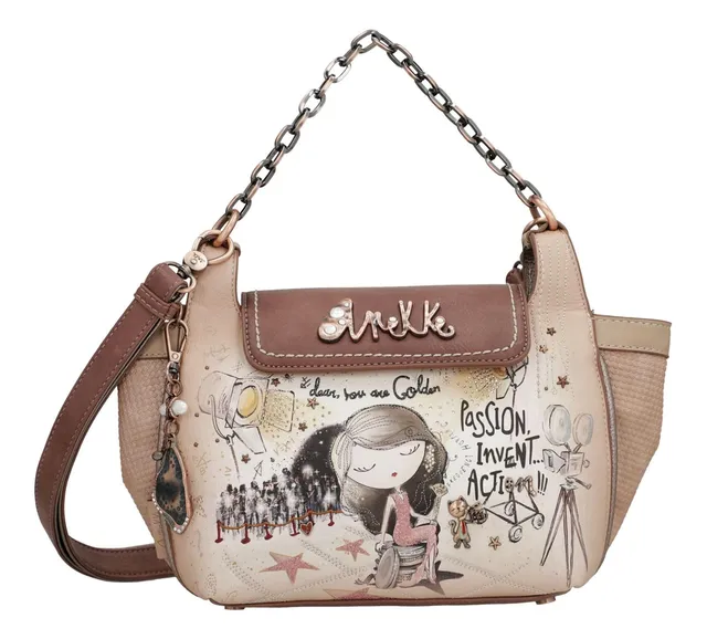 Anekke Hollywood Bandolera Borsa Catena Blu Navy