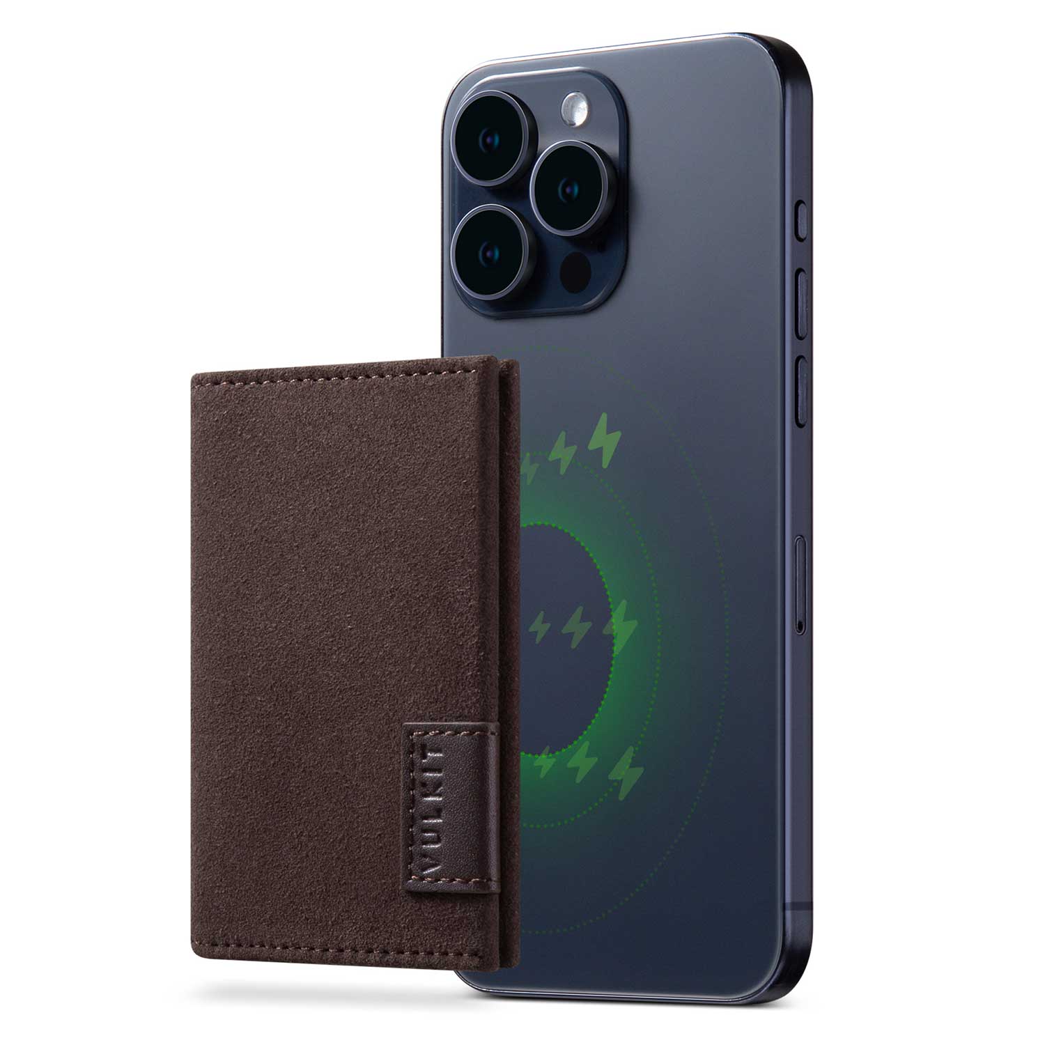 VULKIT Phone Case VPA111 portacarte iPhone nero Nappa
