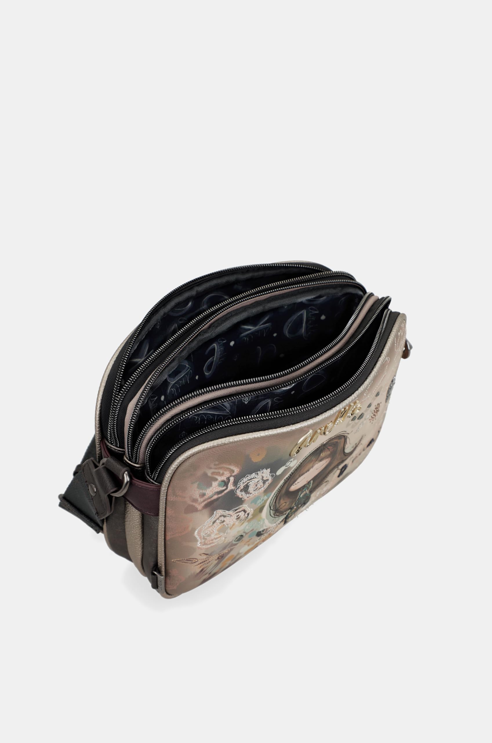 Anekke Real borsa tracolla donna 25x19x6 cm cerniera
