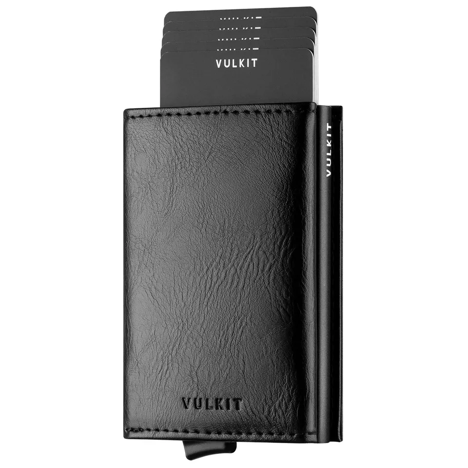 VULKIT Pop Up VC203 portafoglio slim RFID nero carbon