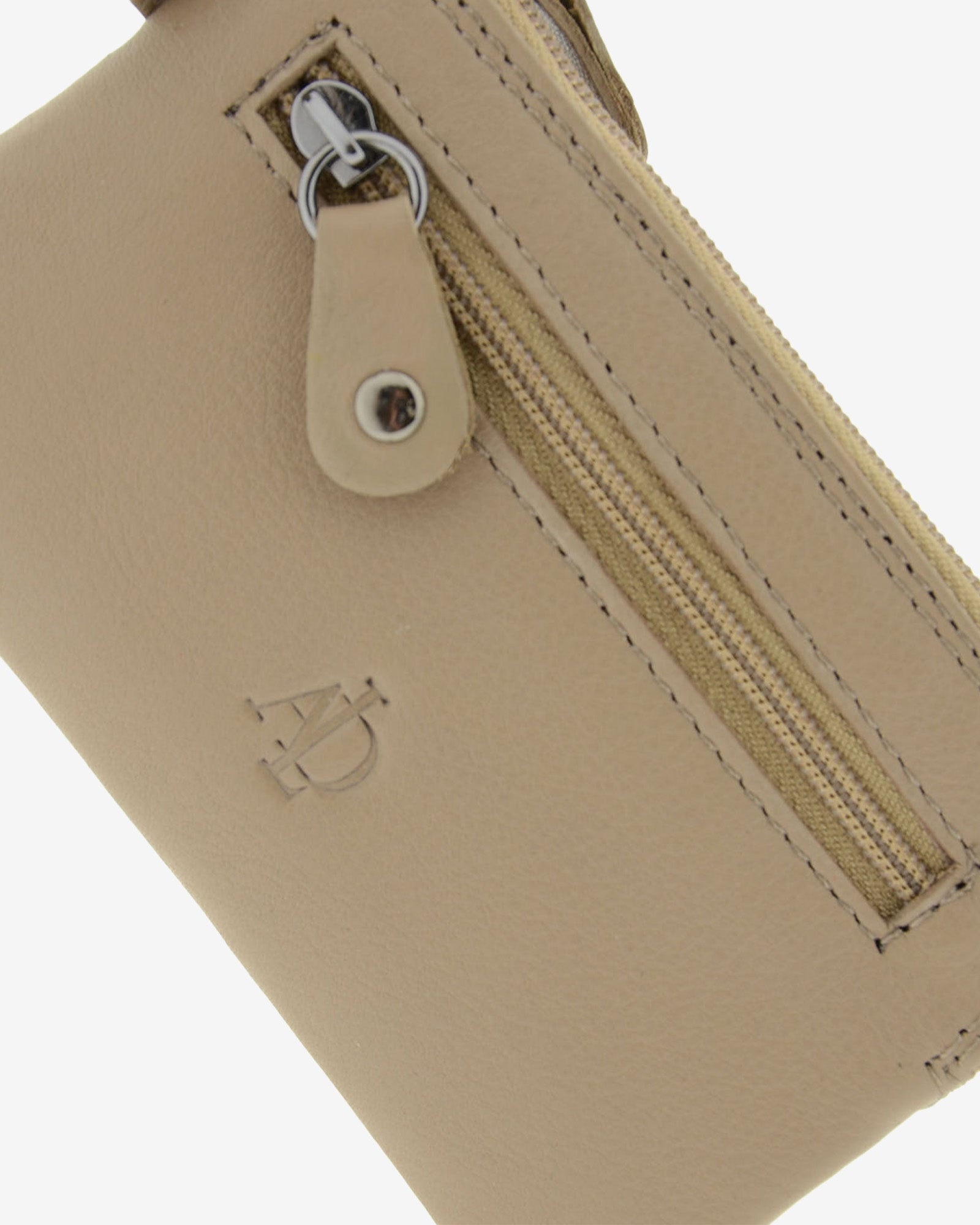 Adapell 8011 portamonete pelle nero doppia zip sottile