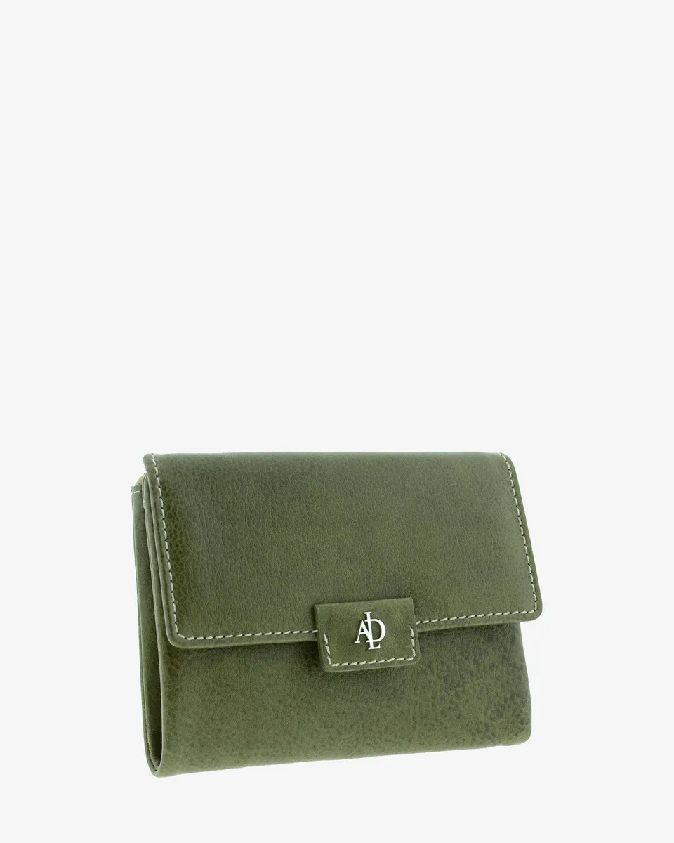 Adapell Lucia 4232 portafoglio piccolo donna Verde Pino 9 carte