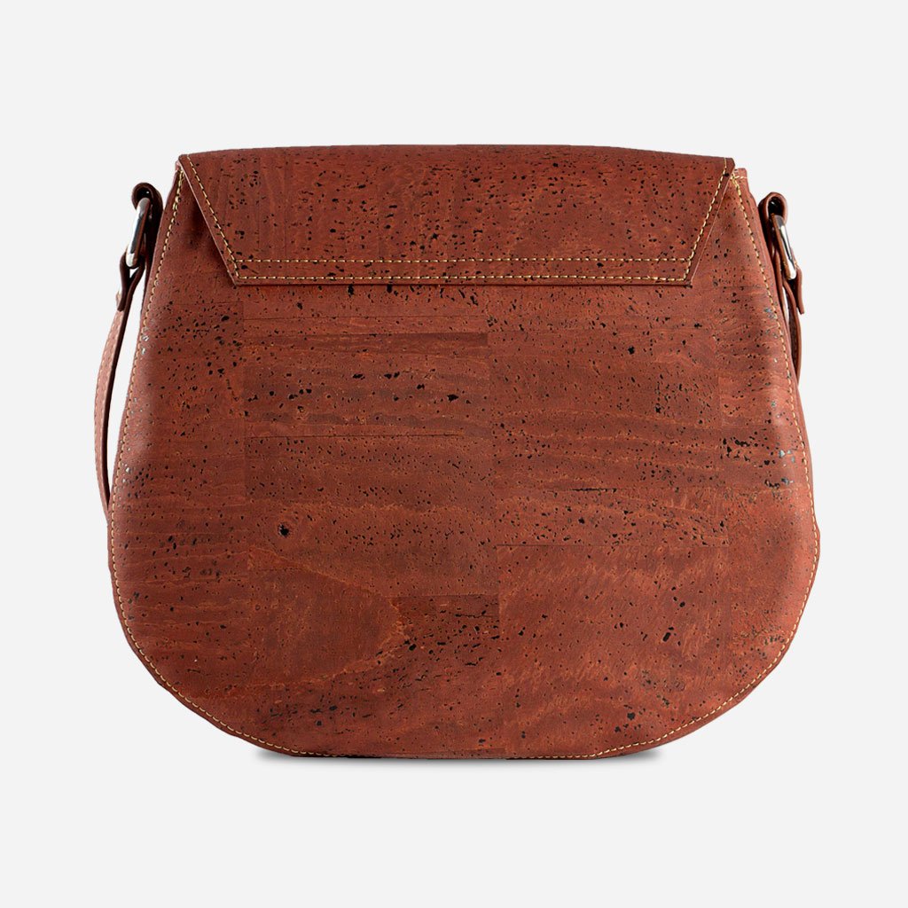Corkor Bags Borsa Sella Sughero Rossa Vegan Media