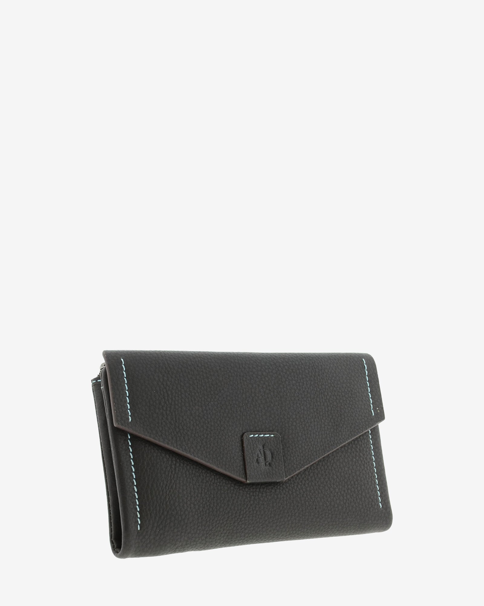 Adapell Annette 4157 portafoglio grande nero 12 carte pelle
