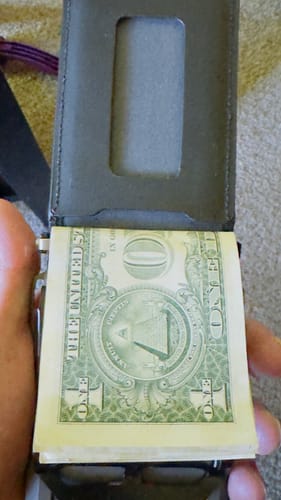 Dango Money Clips Pocket Clip fermasoldi nero alluminio