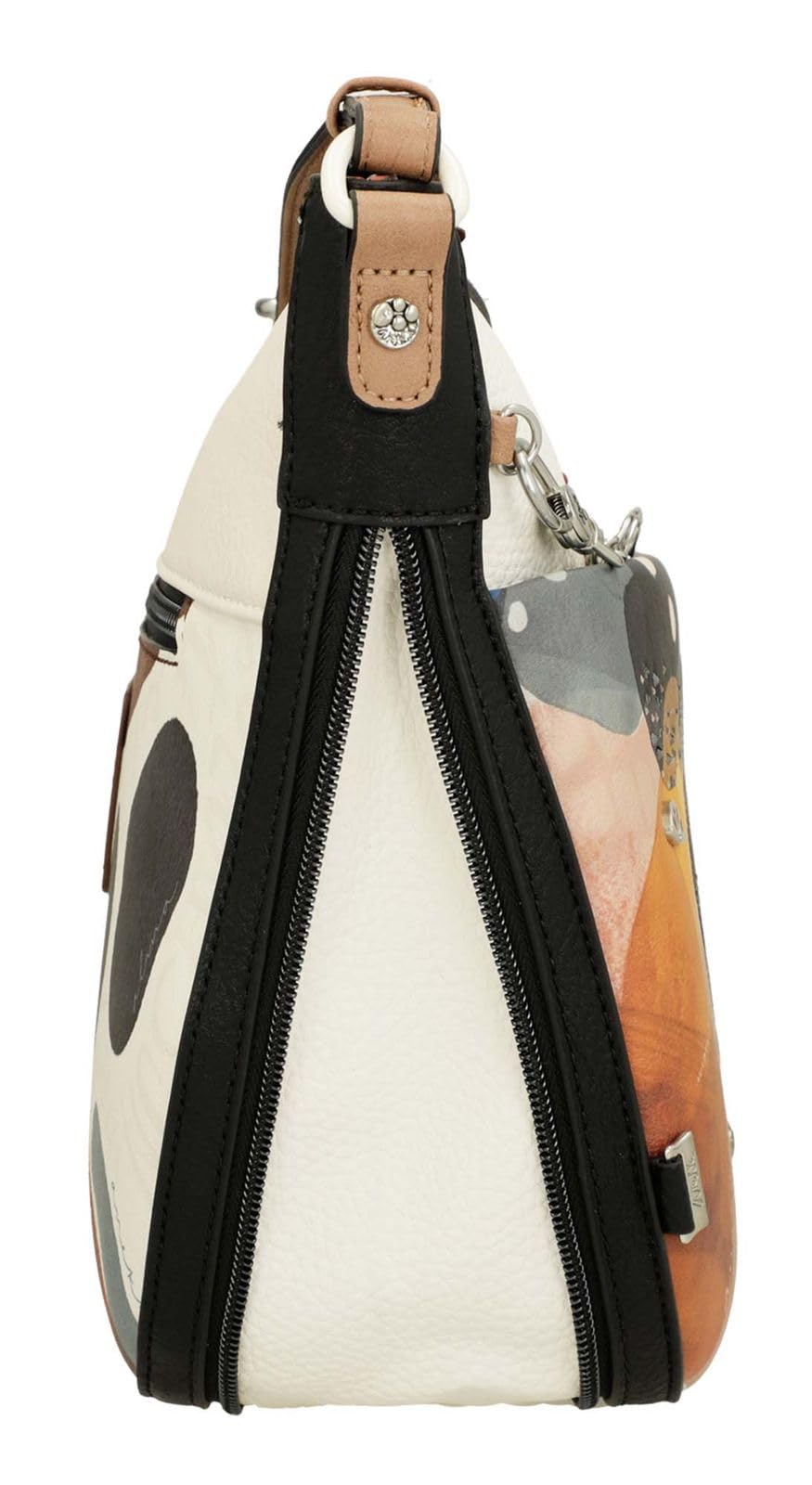 Anekke Alma borsa a tracolla grande multicolor espandibile