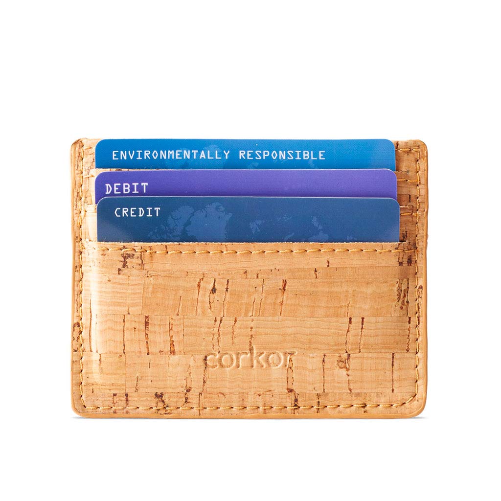 Corkor Wallets portafoglio sughero nero Small RFID
