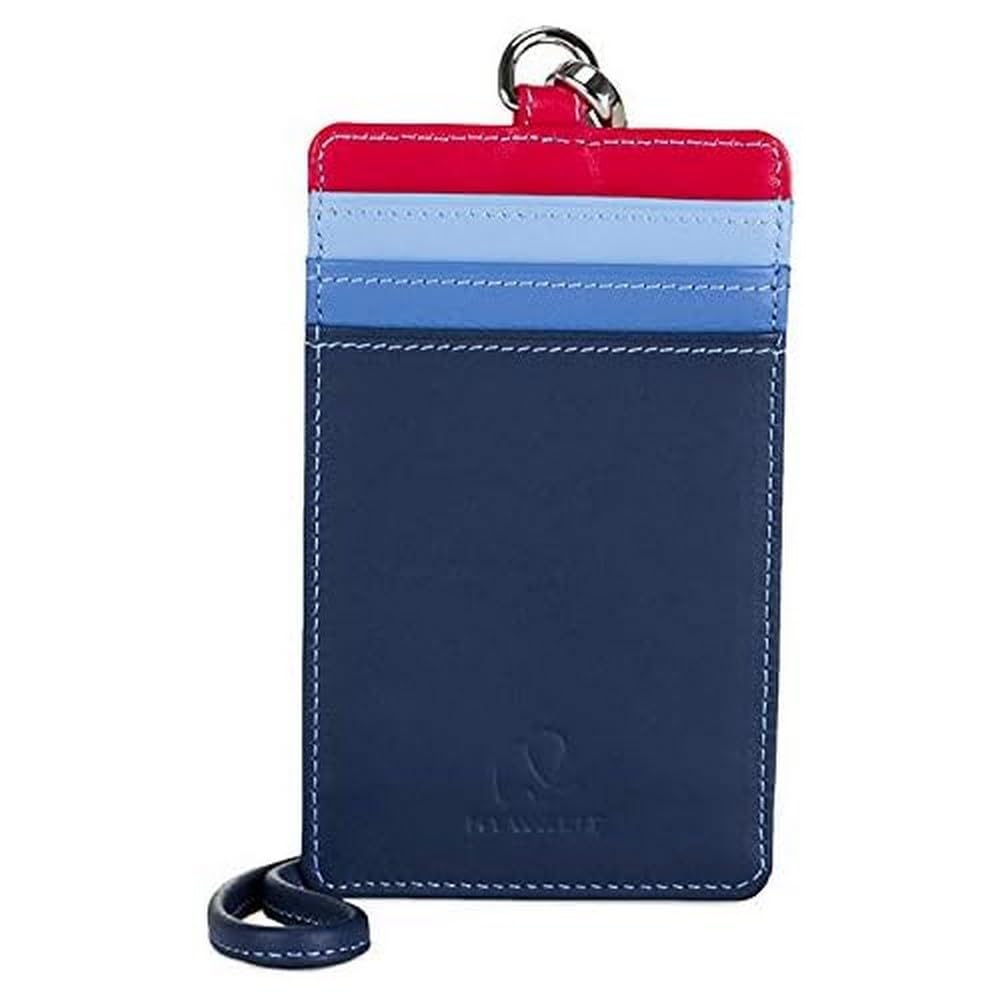 Mywalit Milano card holder lanyard Sangria Multi viaggio
