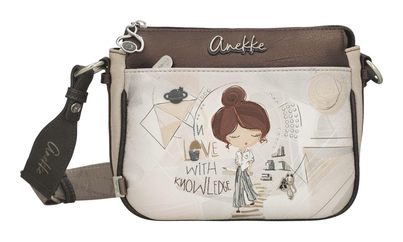 Anekke Sophia Borsa Tracolla Donna Stampa Geometrica