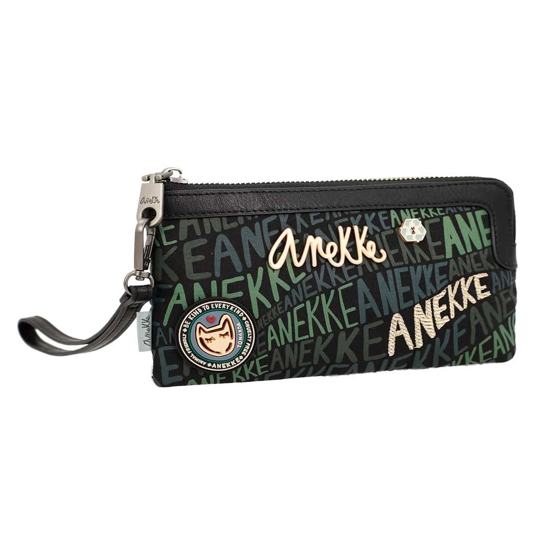 Anekke Nature Woods Portafoglio Pochette RFID Maniglia