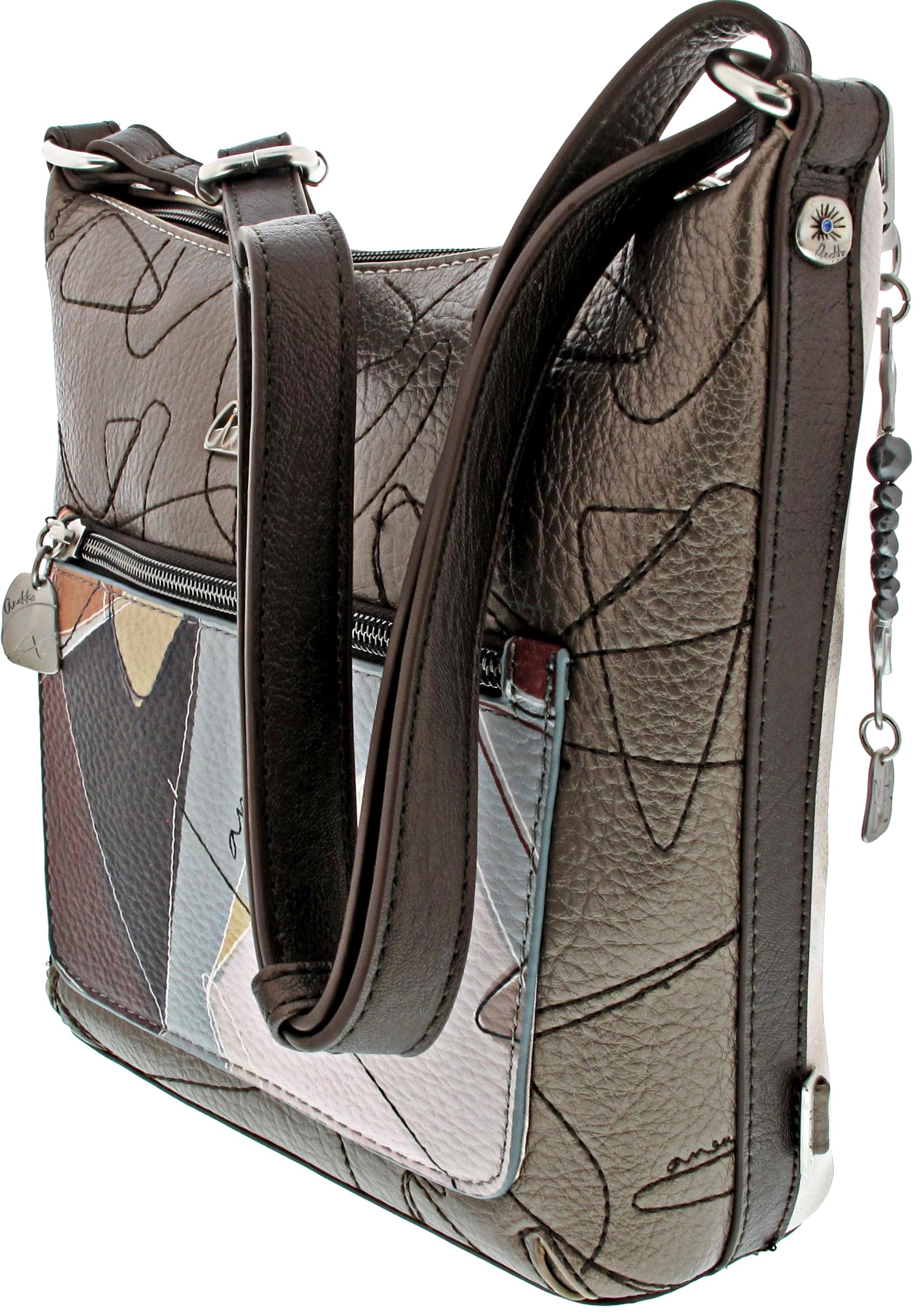 Anekke Sophia borsa a tracolla stampa geometrica