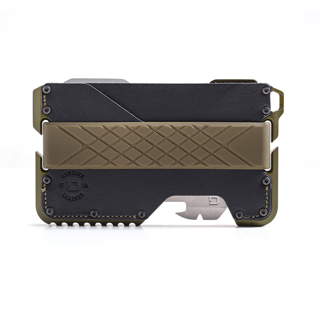 Dango T01 Tactical portafoglio alluminio Moss Green 12 carte RFID