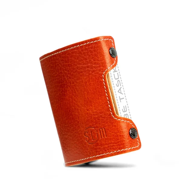 Cover Pelle Be Tasck cover pelle arancio concia vegetale