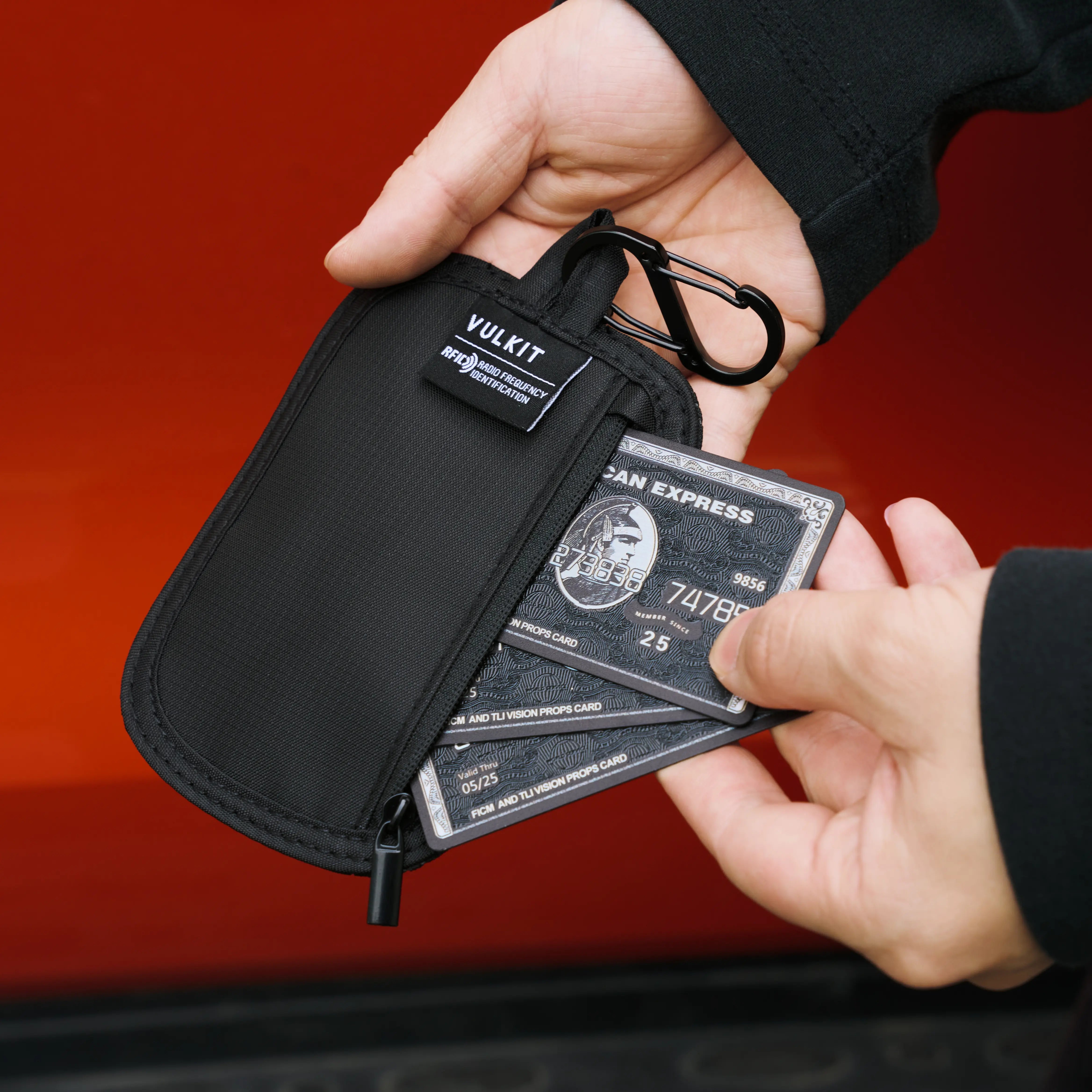 VULKIT Bags VB109 pouch RFID nero