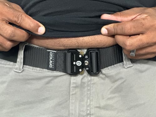 Dango Belts Spec-Ops cintura tattica nylon fibbia Cobra nera