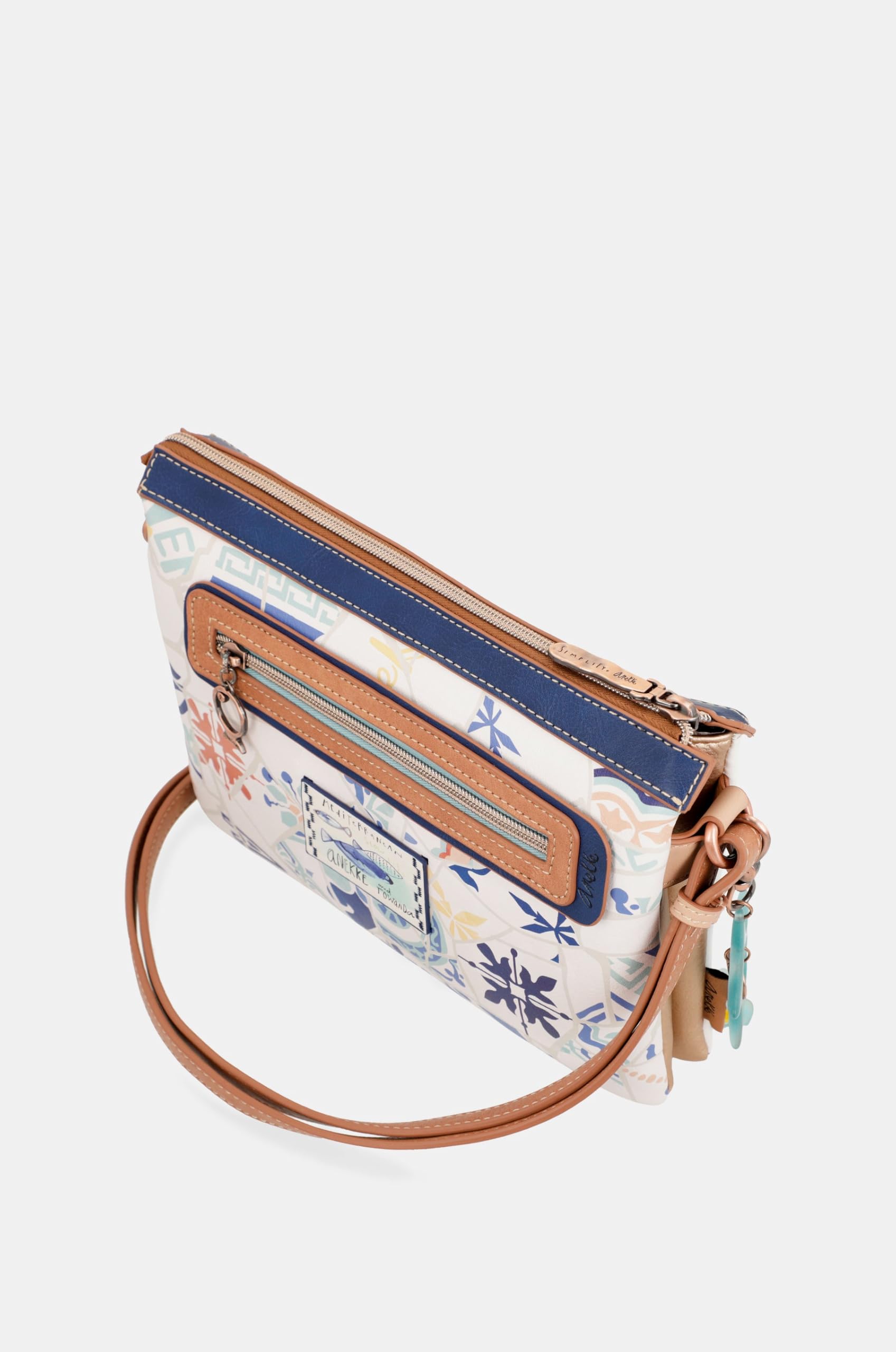 Anekke Mediterranean borsa a tracolla media ecopelle 28x21x4