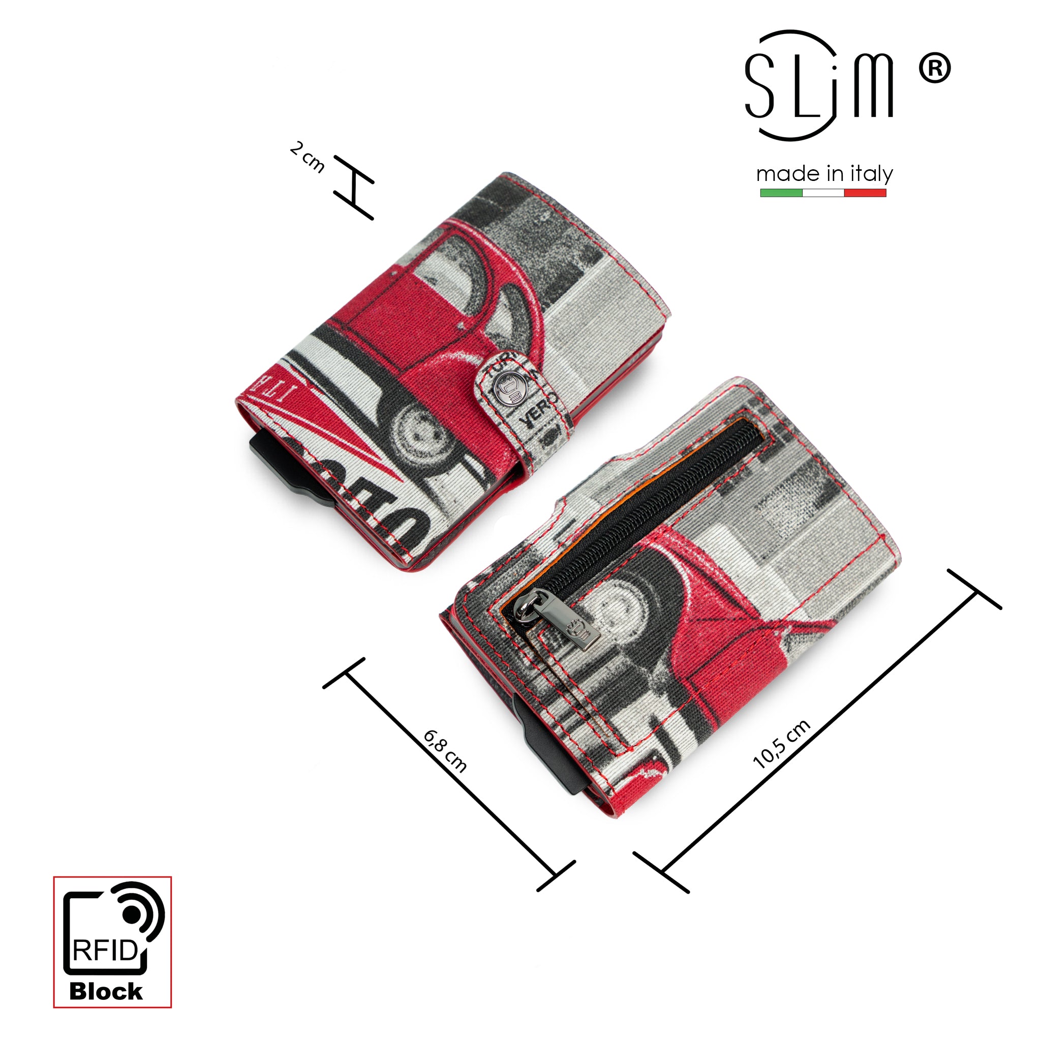 SLim Dolce Vita Portacarte Pelle Auto RFID