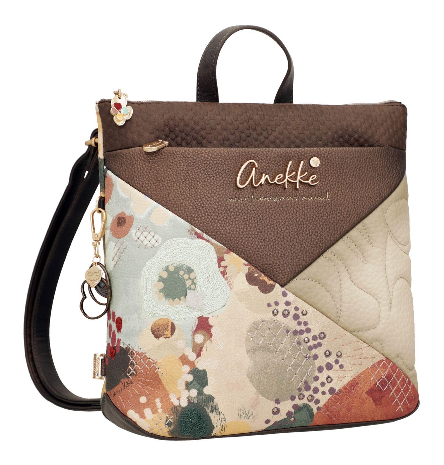Anekke Blossom zaino quadrato 28x27x8 ricamato