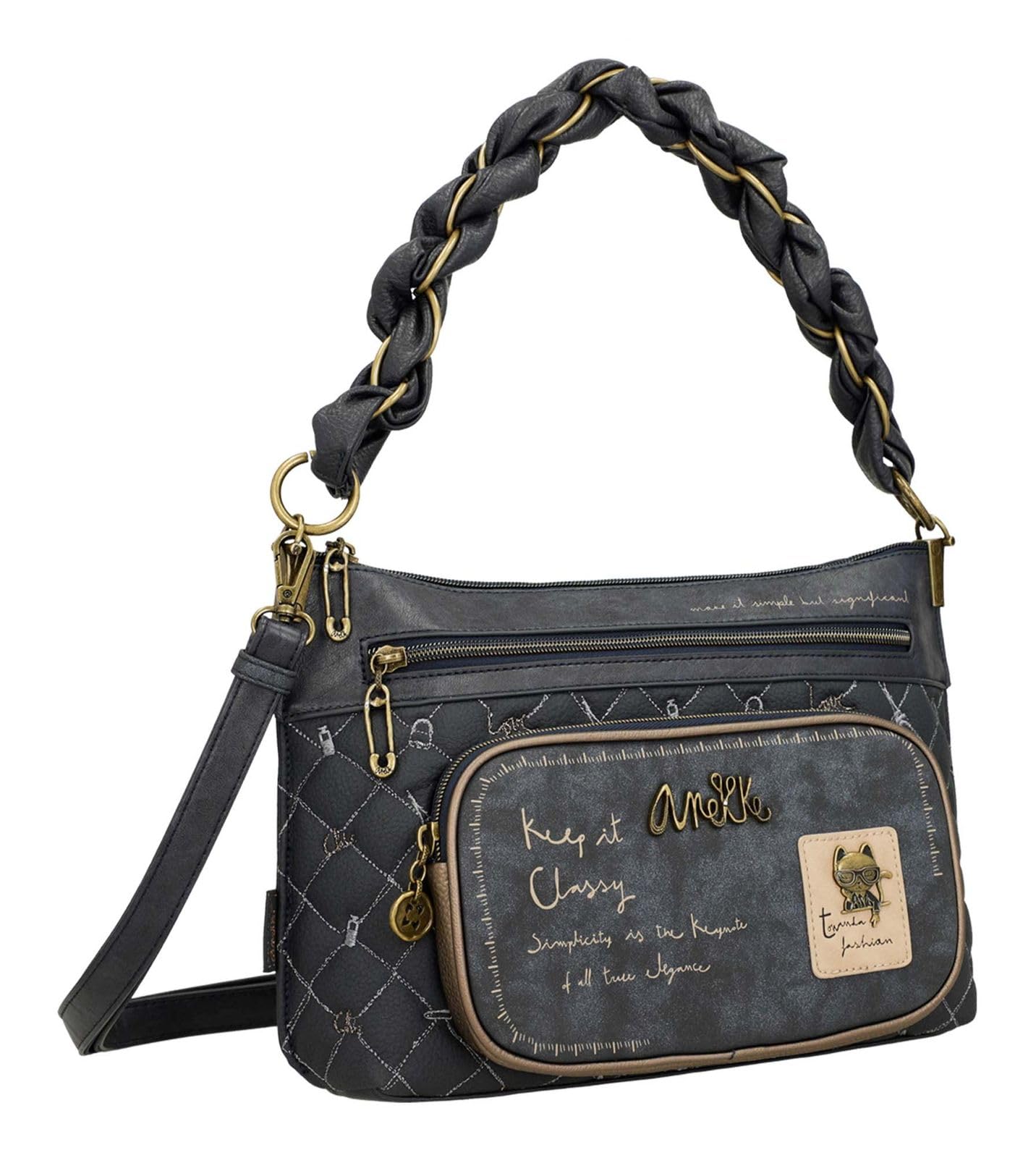 Anekke Boutique tracolla manico corto borsa donna parigina