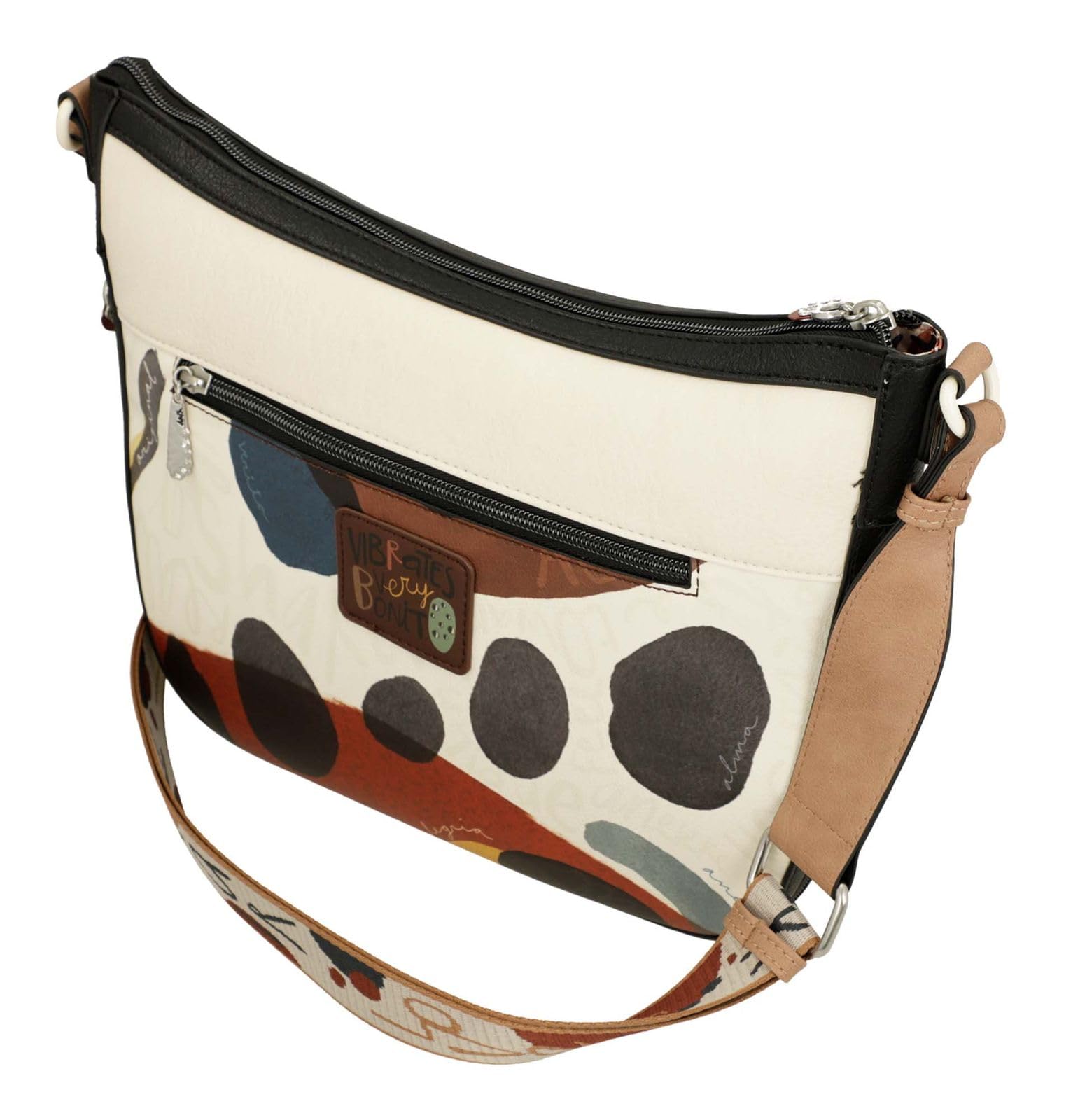 Anekke Alma borsa a tracolla grande multicolor espandibile