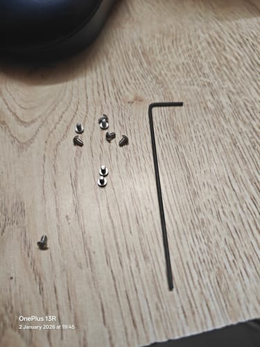 Dango Hex Viti Portafoglio Nere 12 Pezzi Acciaio