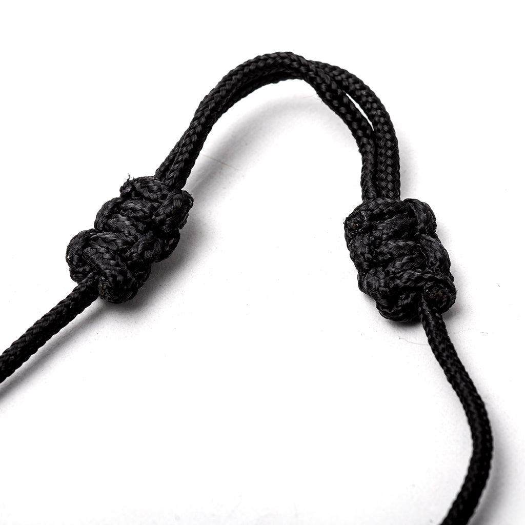 Dango Cords Tethers laccetto collo paracord nero con porta badge