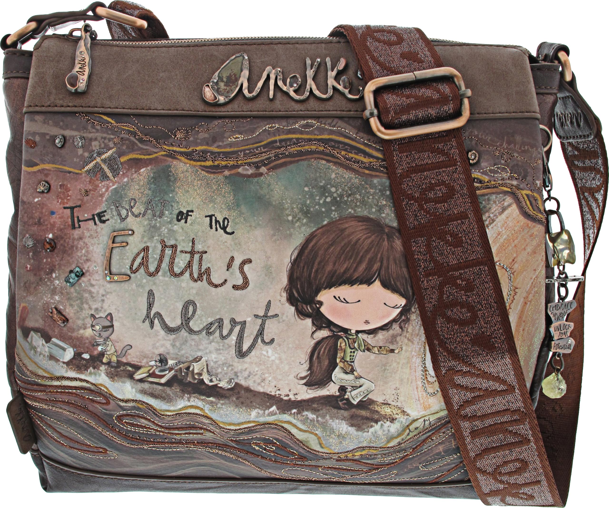Anekke Core Borsa Tracolla Media 28x23x8 cm Cerniera