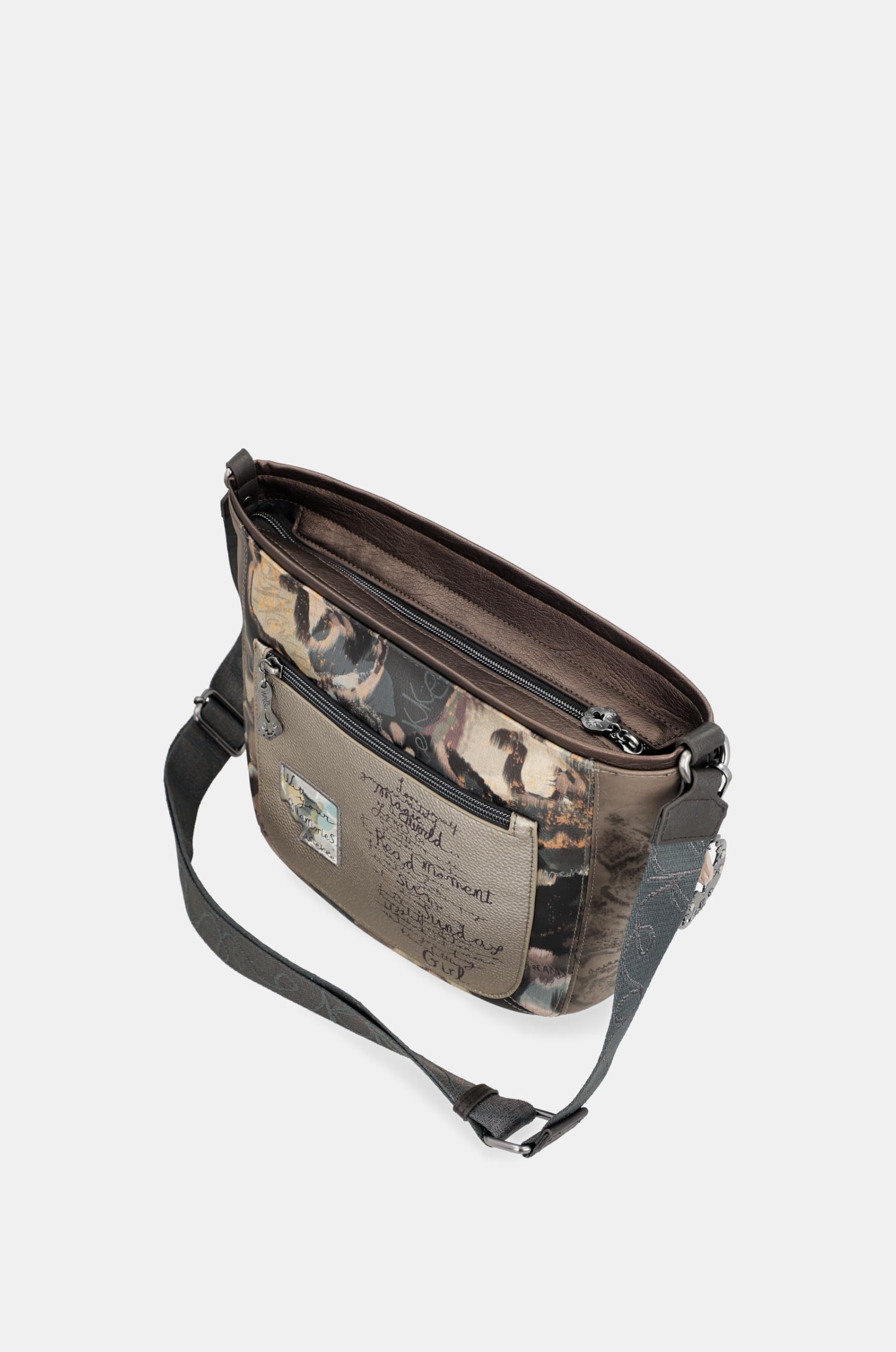 Anekke Real Tracolla Donna 27x26x13 cm con Cerniera