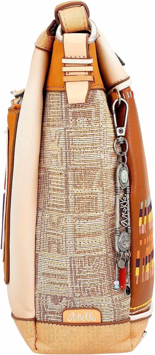 Anekke Menire tracolla donna 25x24x7 multicolore 3 scomparti