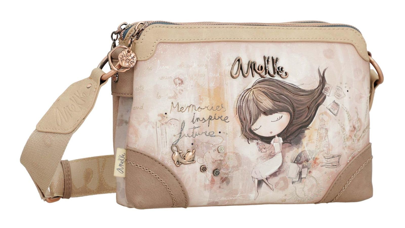 Anekke Memories borsa a tracolla doppio scomparto