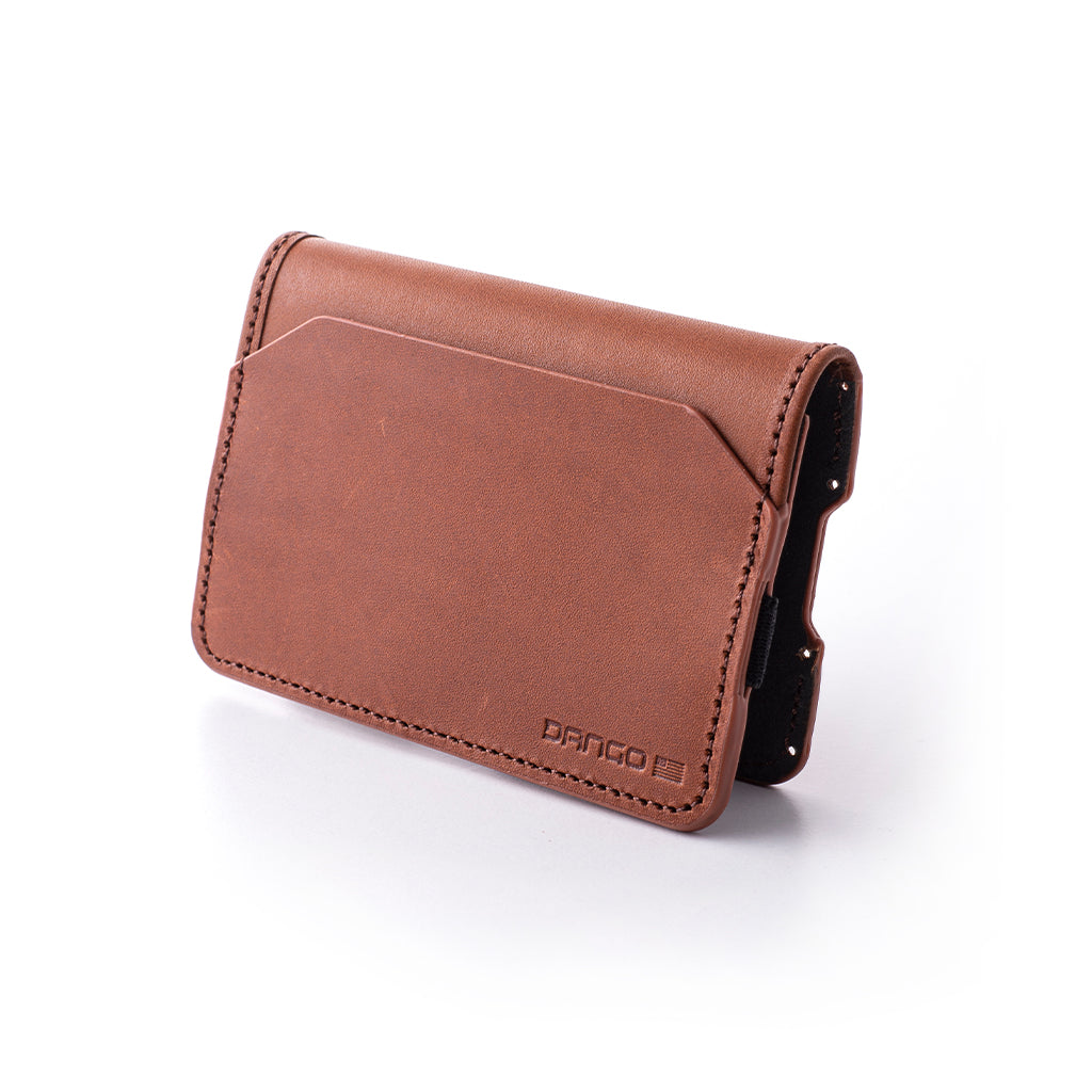 Dango D03 tasca bifold pelle 3 scomparti whiskey brown