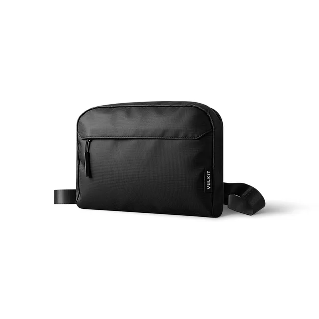 VULKIT VB116 City Flux borsa tracolla nera leggera impermeabile