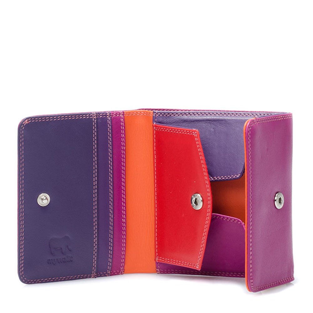 Mywalit Milano Bi-Fold Portafoglio Pelle Sangria Multi