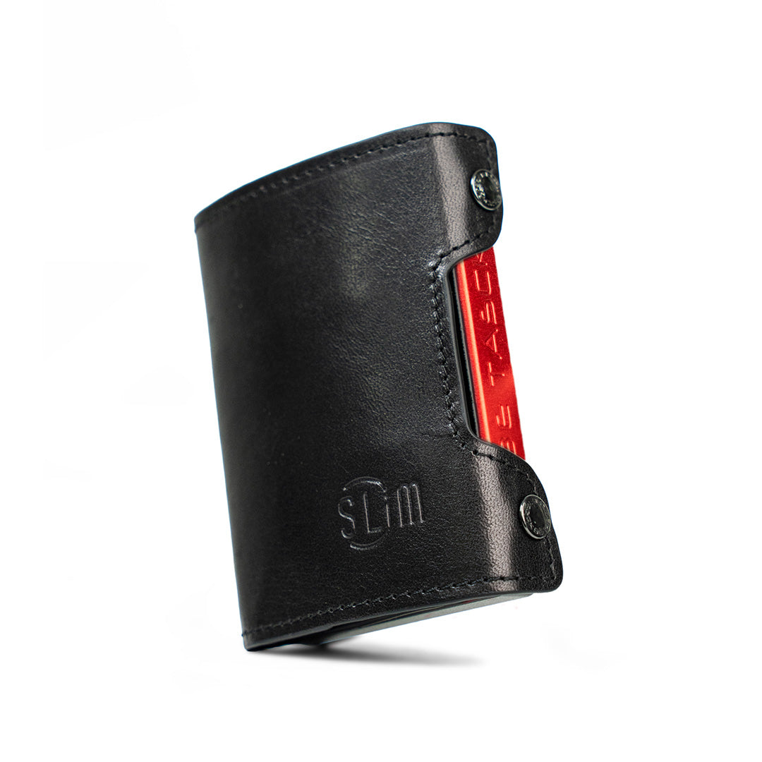 SLim Be Tasck Portafoglio Pelle Nero Frame Nero