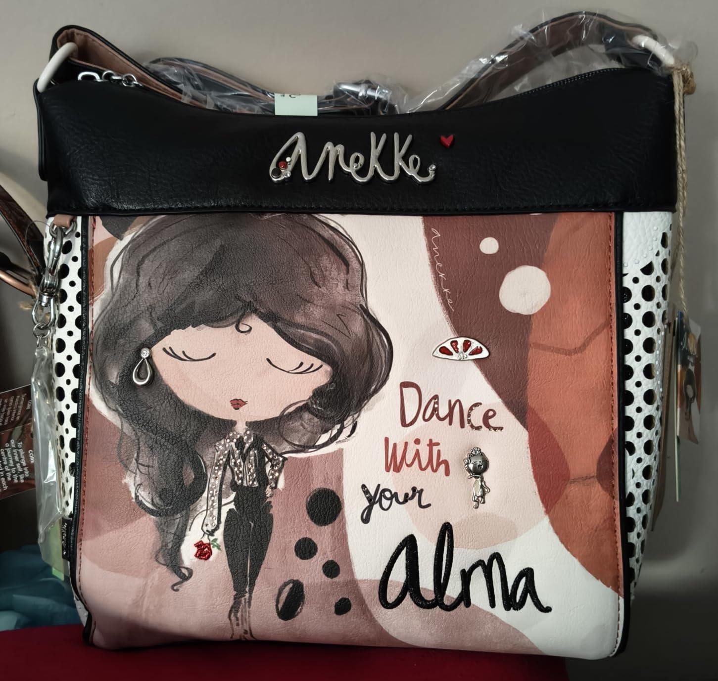 Anekke Alma crossbody tracolla 30x27 donna scomparti