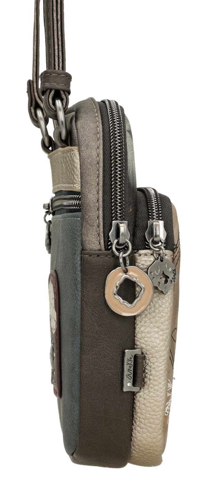 Anekke Real Mini Tracolla Borsa a Tracolla con Tasca Donna