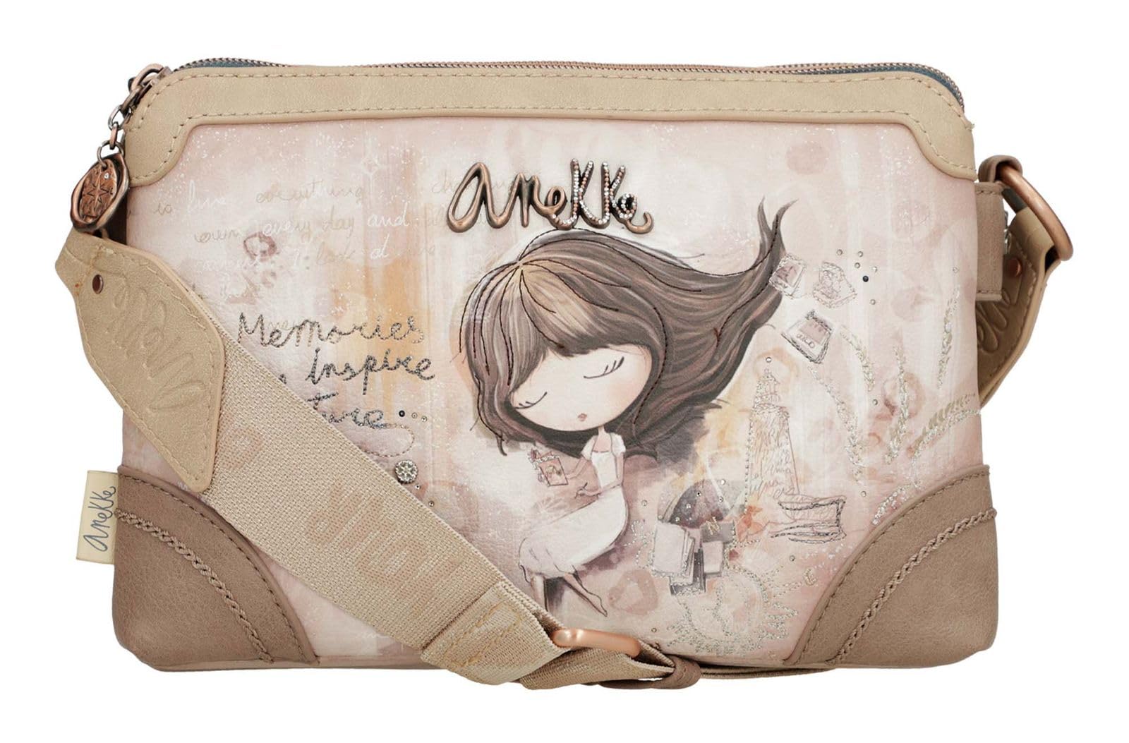 Anekke Memories borsa a tracolla doppio scomparto
