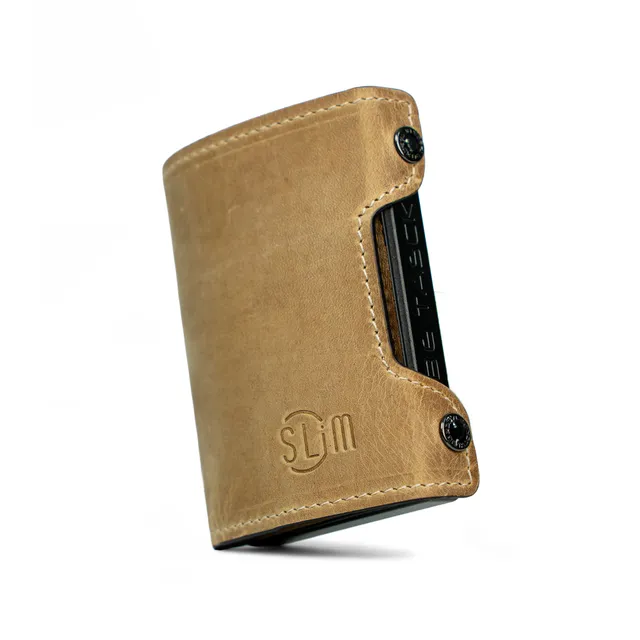 SLim Be Tasck Portafoglio Pelle Crazy Horse Sabbia frame