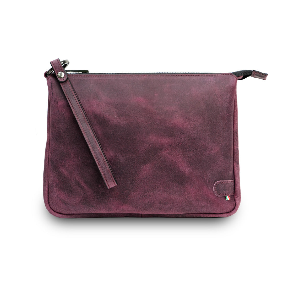 SLim Pochette Max Crazy Viola pochette pelle viola