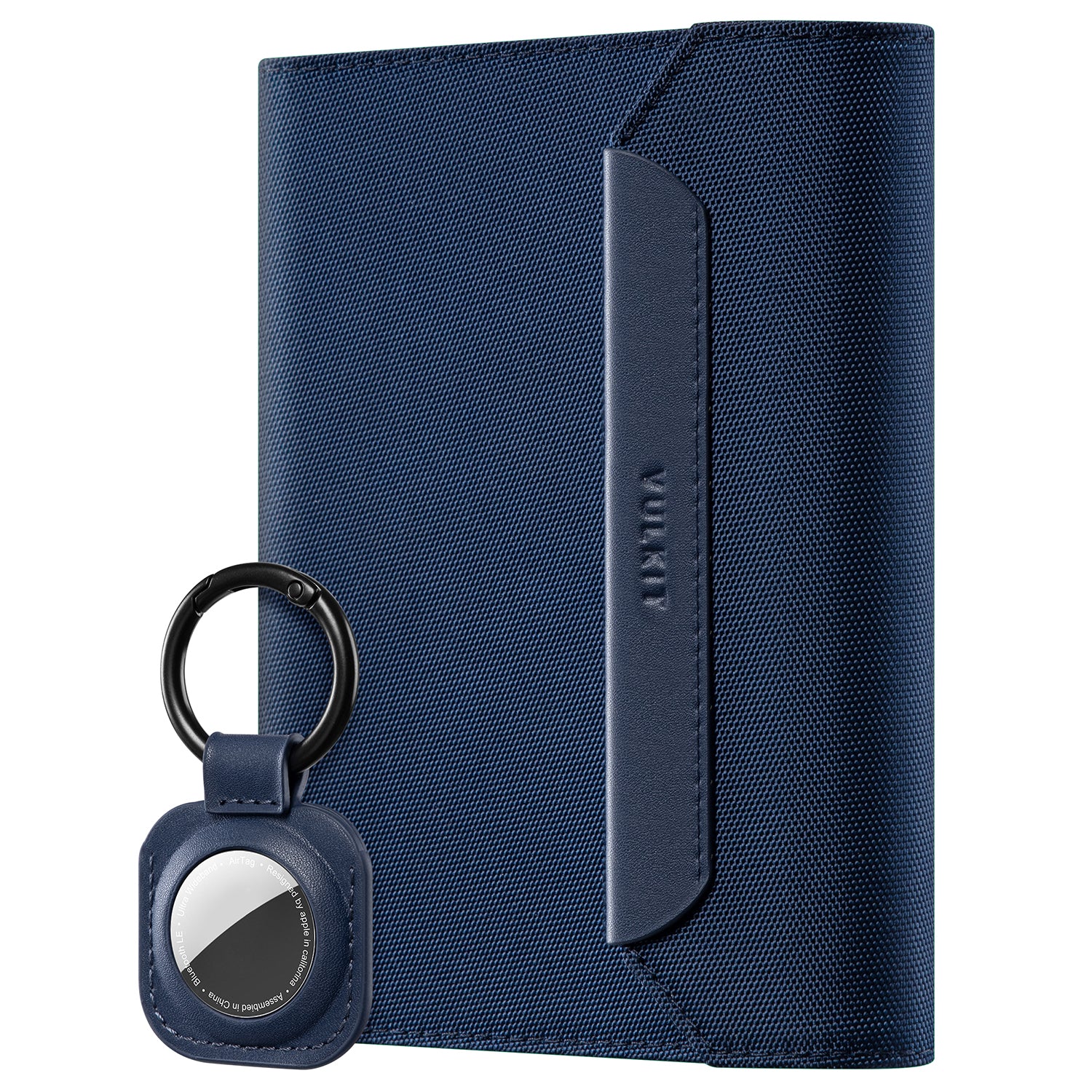 VULKIT VPW104 porta passaporto nero RFID con AirTag