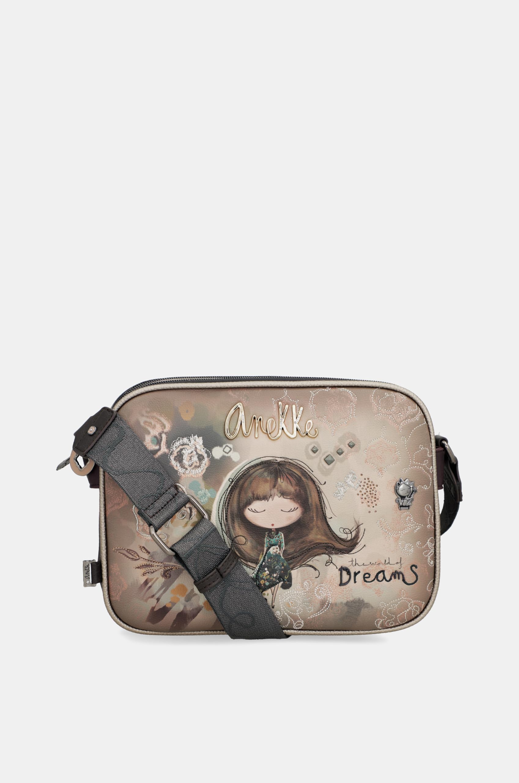 Anekke Real borsa tracolla donna 25x19x6 cm cerniera