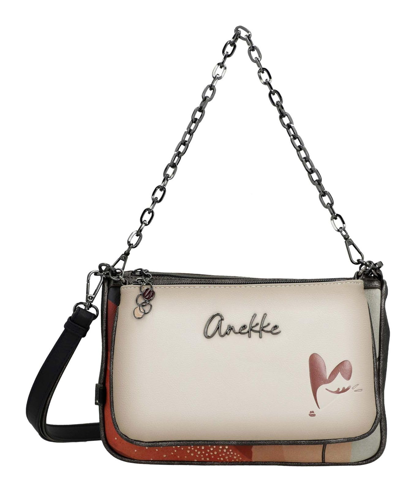 Anekke Eikon Borsa a Tracolla 2 in 1 Stampa Arte