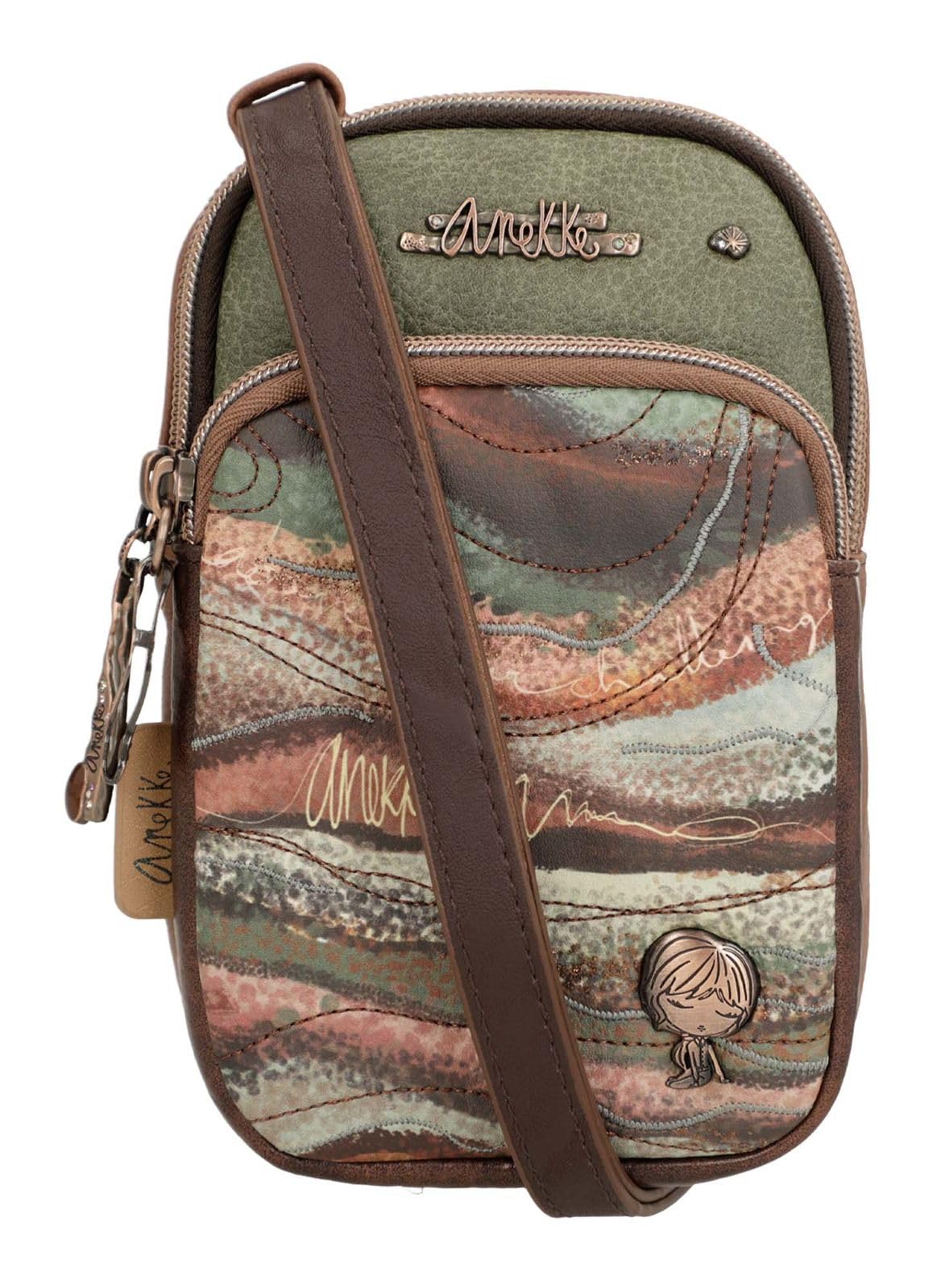 Anekke Outer Mini tracolla sintetica multicolore 19 cm