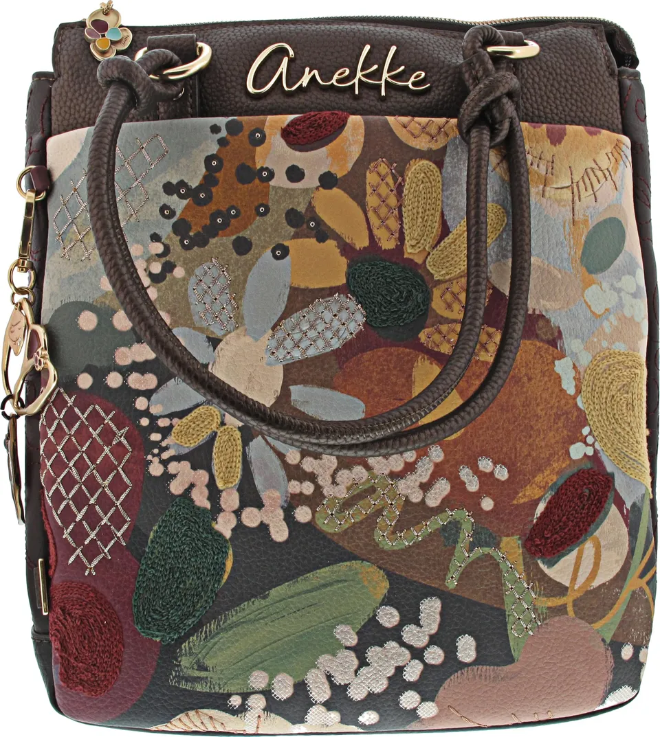 Anekke Blossom zaino convertibile borsa medio oro