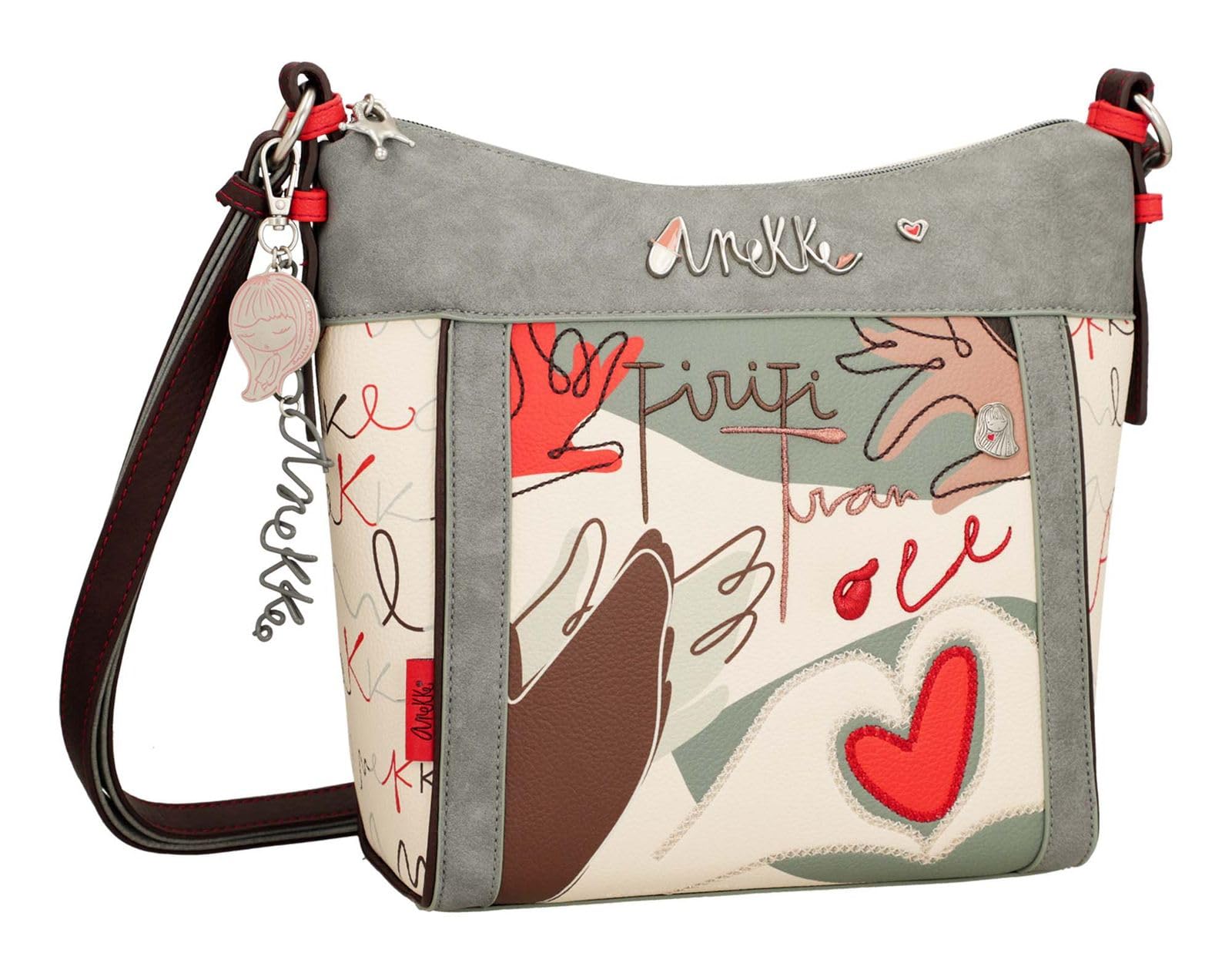 Anekke Mediterranean Ole borsa a tracolla 30x28 cm stampa artistica