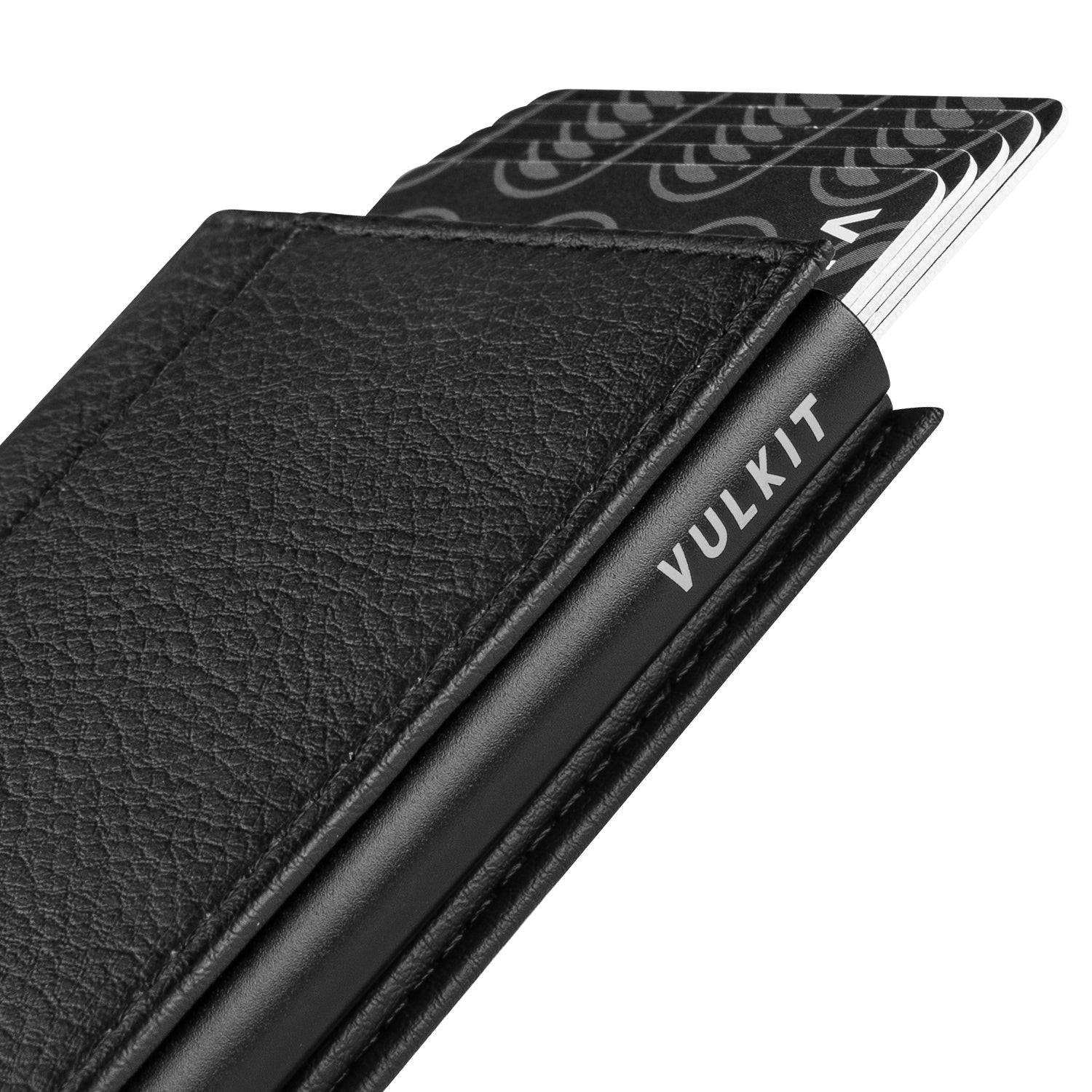 VULKIT VC205 Portafoglio Pop Up Pelle Blu 12 Carte